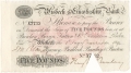 English Provincial Banks 5 Pounds,  1.11.1894